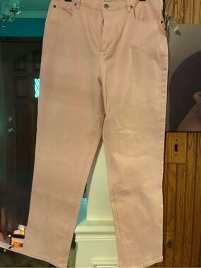 Coldwater Creek Soft Pink Straight-Leg Jeans